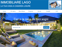 Tablet Screenshot of immobiliarelagocasarzaligure.com